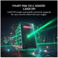 GAMEPOWER FENIX GAMING RGB 24.000DPI Triple Mode (Kablolu/Bluetooth/2.4G) Siyah Gaming Mouse